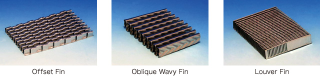 Offset Fin Oblique Wavy Fin Louver Fin